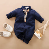 Gentleman's Baby Clothes, Long-sleeved Baby Clothes, Gentleman's Romper Bigbuy