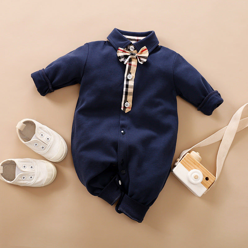 Gentleman's Baby Clothes, Long-sleeved Baby Clothes, Gentleman's Romper Bigbuy