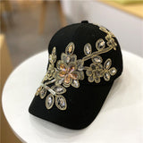 European And American Style Casual All-match Gold Silk Flower Cowboy Hat Bigbuy