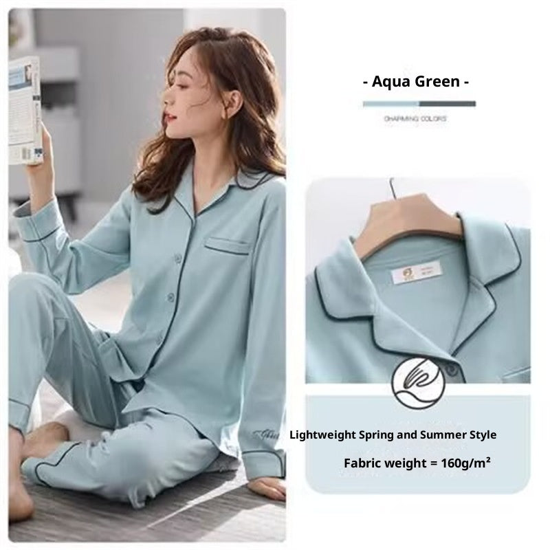 Women's Cotton Pajamas Can Be Worn Outside In Spring And Autumn Bigbuy