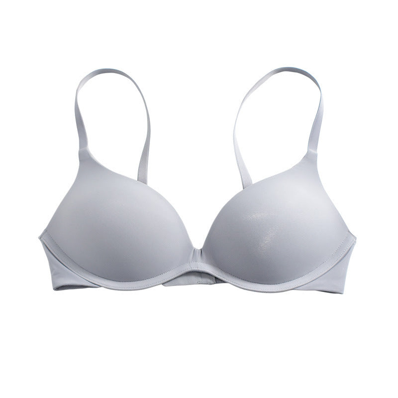 No Steel Ring Thin Bra Glossy And Simple Fashion Push Up Underwear Bigbuy