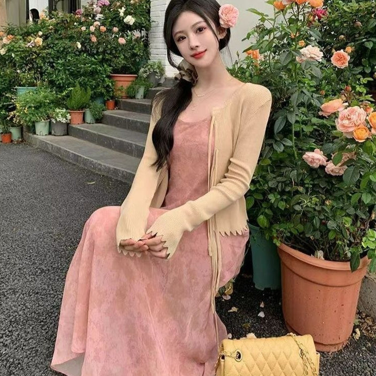 Seaside Holiday Floral Strap High-grade Dress Bigbuy