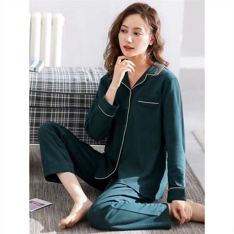 Women's Cotton Pajamas Can Be Worn Outside In Spring And Autumn Bigbuy