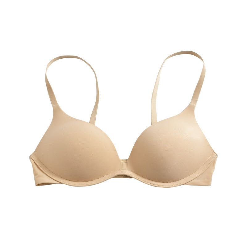 No Steel Ring Thin Bra Glossy And Simple Fashion Push Up Underwear Bigbuy