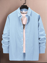 Polka Dot Bronzing Printed Casual Long Sleeve Shirt Bigbuy