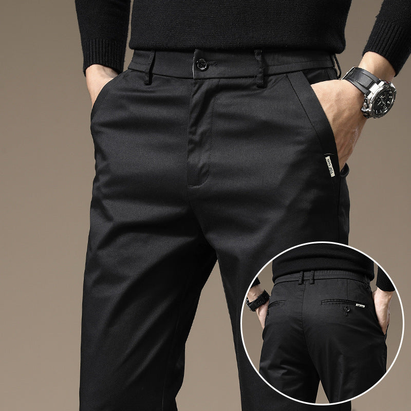 Combed Cotton Light Business Casual Pants Men Bigbuy