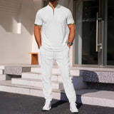 Men's Color Matching Casual Sports Suit Bigbuy