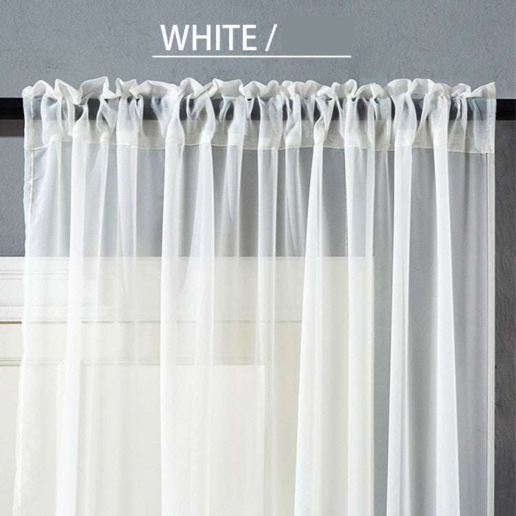 Modern And Simple Pure Color Cotton And Linen Window Screen Bigbuy