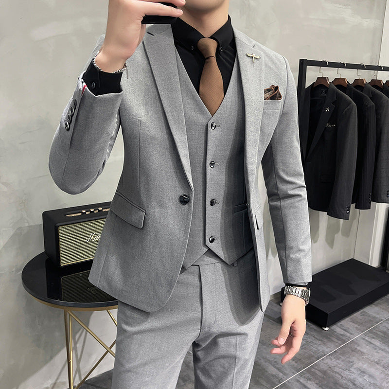 Wedding Dress Suit 3-piece Business Men's Suit Bigbuy