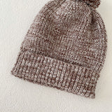 Infant Baby Girl Mixed Color Thick Needle Pullover Pants Pullover Fur Ball Knitted Hat 3-piece Set Bigbuy