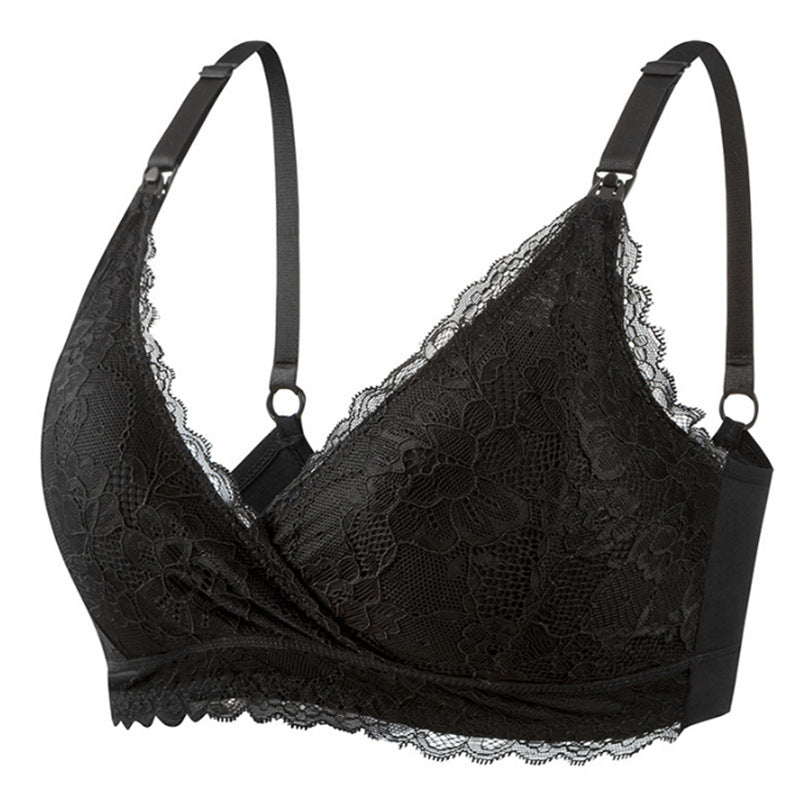 Women's Lace Nursing Bra Without Steel Ring After Pregnancy Bigbuy