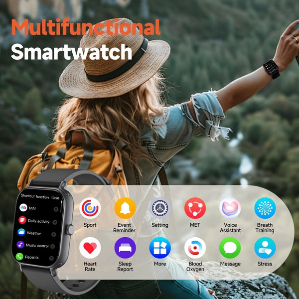 2025 New 2.0-inch Smart Watch With Multiple Sports Modes And Fitness Tracker Bigbuy