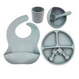 Baby Cutlery Set Silicone Bib Silicone Cup Spoon Bigbuy