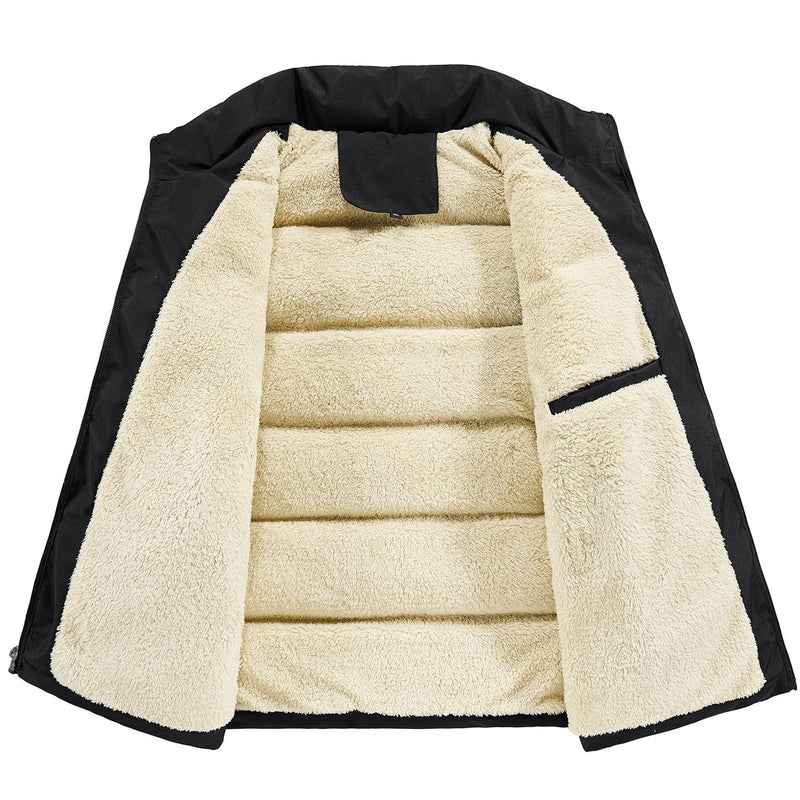 Warm Stand Collar Casual Sleeveless Waistcoat Top For Men Bigbuy