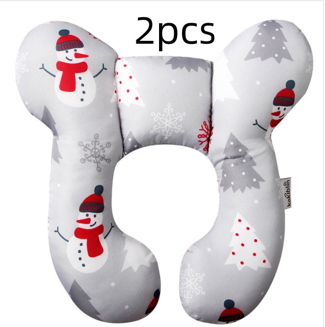 Infant Pillow  Baby Bed  U-Shaped Safety Seat  Neck Guard  Fixed Stereotyped Stroller Pillow Bigbuy