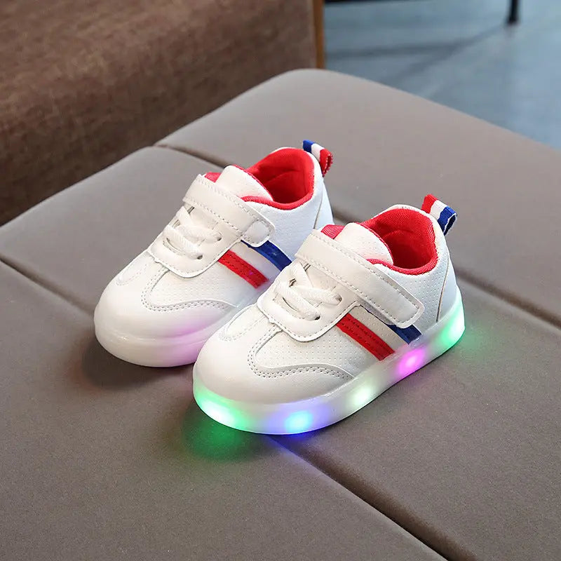 Kimmy White LED Sneakers Shoes Bigbuy