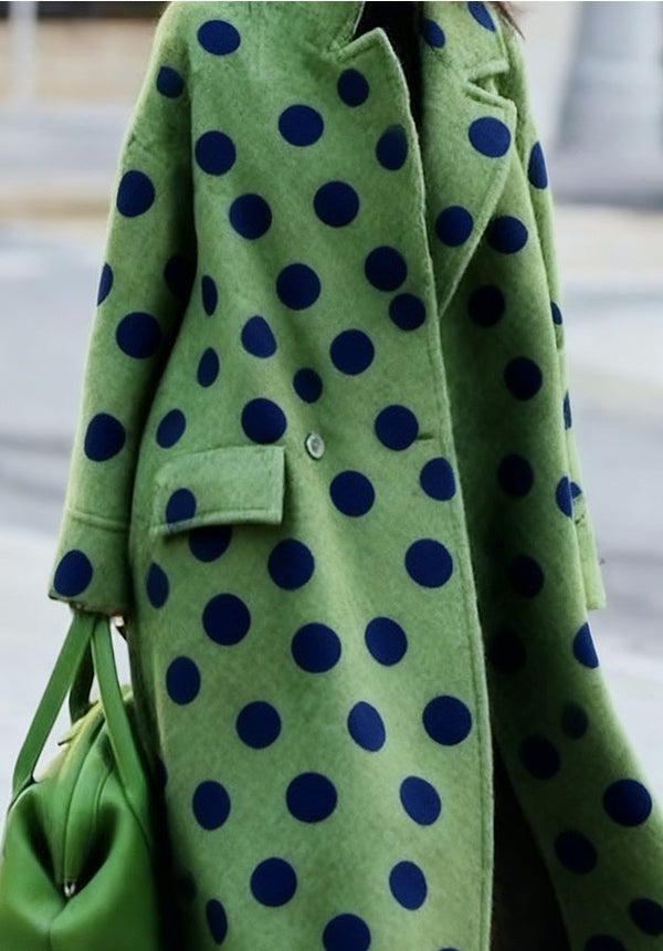 Women's New Long Sleeved Large Woolen Overcoat Bigbuy