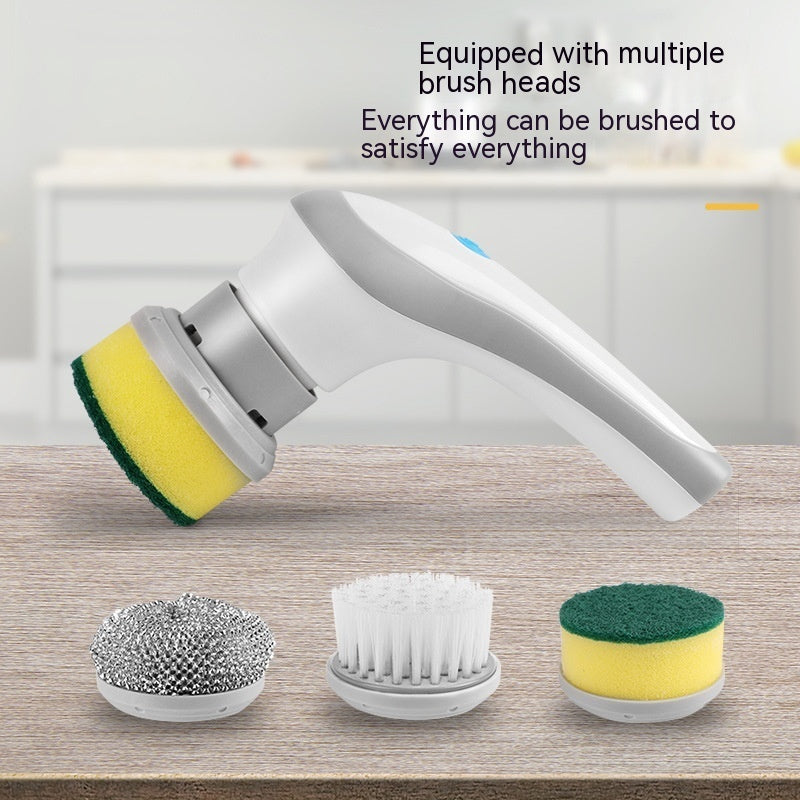 Electric Cleaning Brush 4 In 1 Spinning Scrubber Handheld Electric Cordless Cleaning Brush Portable Bigbuy