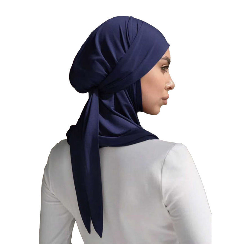 Solid Color Convenient Strap Headscarf Suit Bigbuy