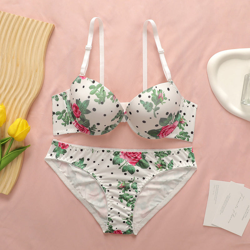 Women's Sweet Push-up Bra Set Bigbuy