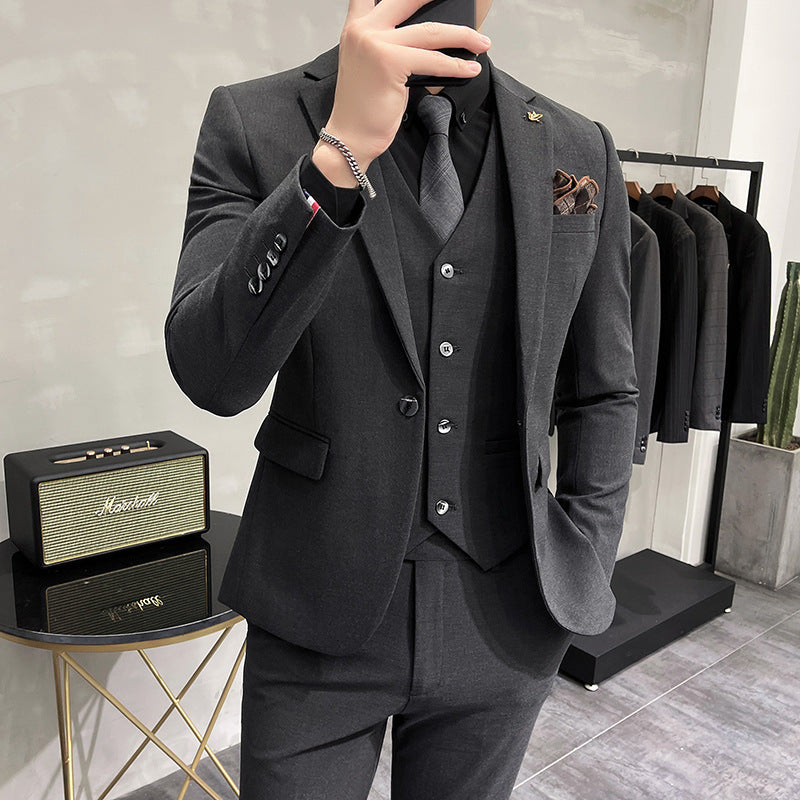 Wedding Dress Suit 3-piece Business Men's Suit Bigbuy