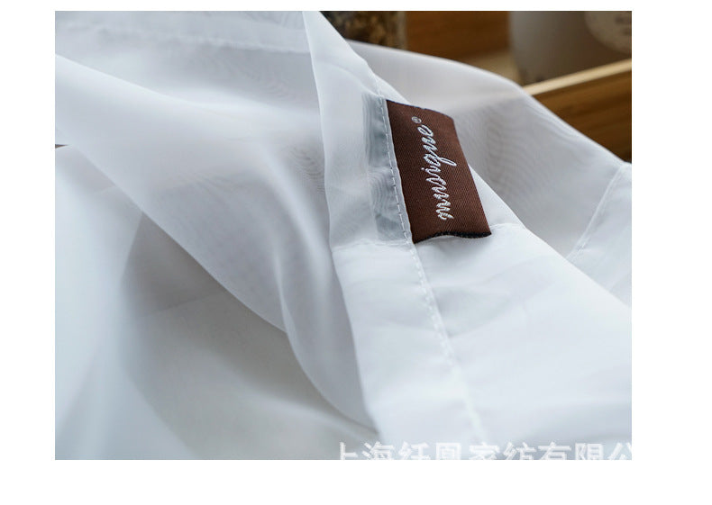 Modern And Simple Pure Color Cotton And Linen Window Screen Bigbuy