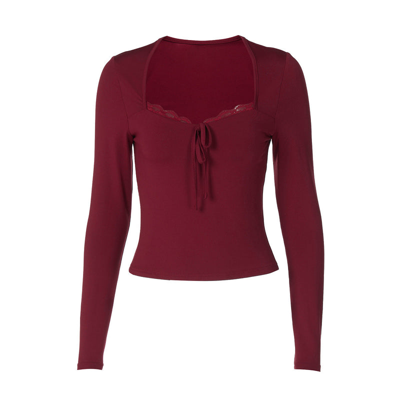 Women's Lace Fashion Hot Girl Skinny Slimming Top Bigbuy