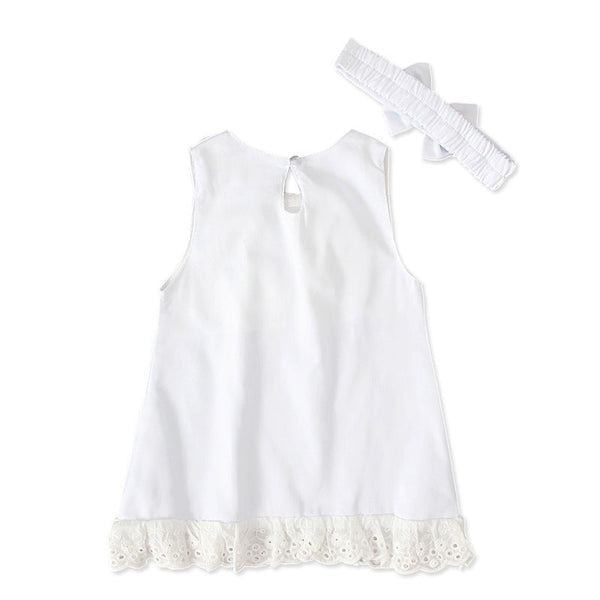 Girls baby sleeveless bow skirt Bigbuy