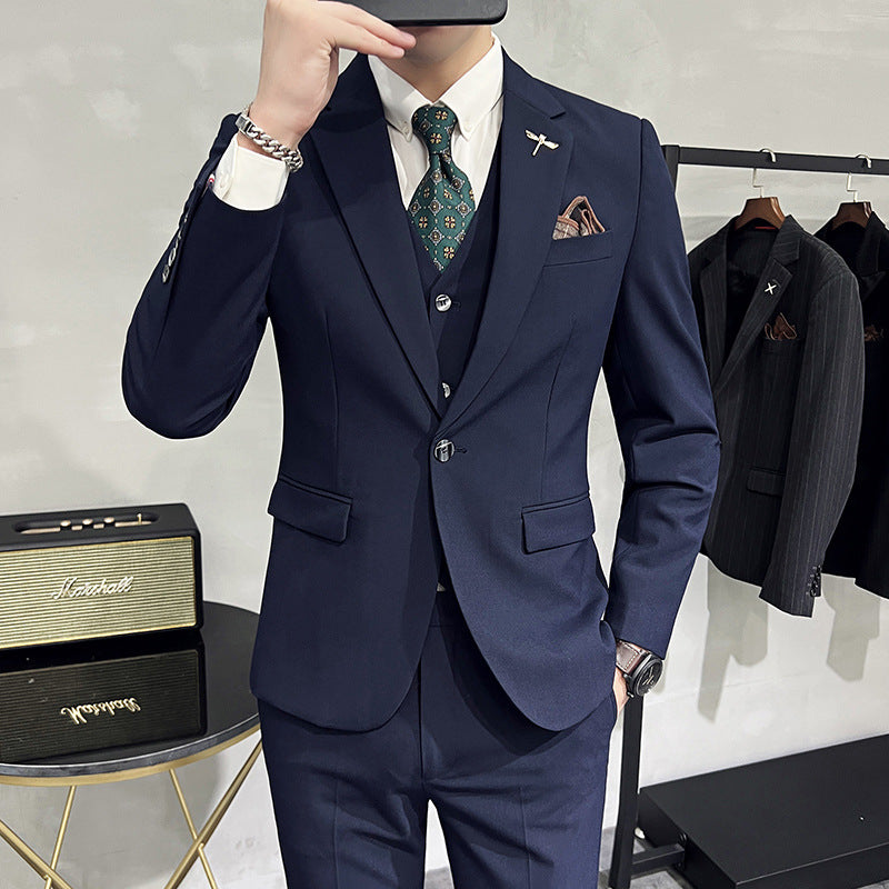 Wedding Dress Suit 3-piece Business Men's Suit Bigbuy