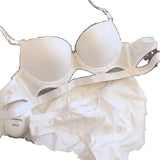 Small Chest Push Up Big Underwear Women's Hollow Soft Wire Accessory Breast Push Up 34 Bra Set Bigbuy