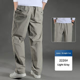 Men's Overalls Cotton Loose Casual Pants Straight Trousers Bigbuy