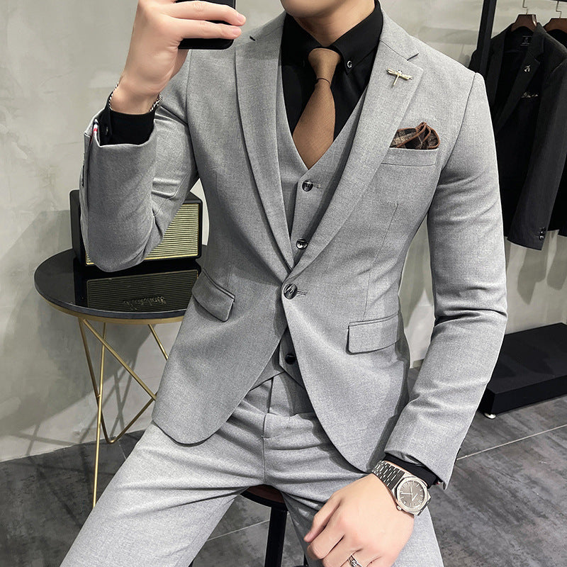 Wedding Dress Suit 3-piece Business Men's Suit Bigbuy