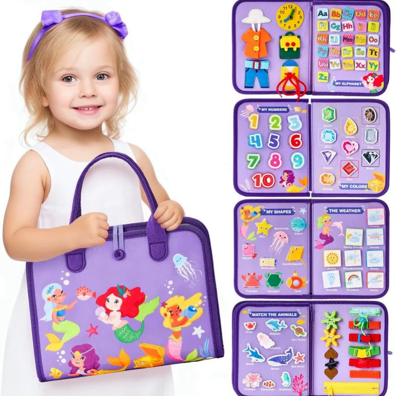 New Busy Book Children's Busy Board Dressing And Buttoning Learning Baby Early Education Preschool Sensory Learning Toy Bigbuy