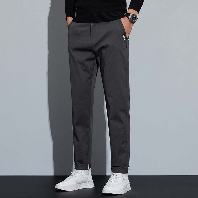 Combed Cotton Light Business Casual Pants Men Bigbuy