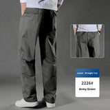 Men's Overalls Cotton Loose Casual Pants Straight Trousers Bigbuy
