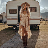 Irregular Dress Women's Vacation Regular Sleeve Bigbuy