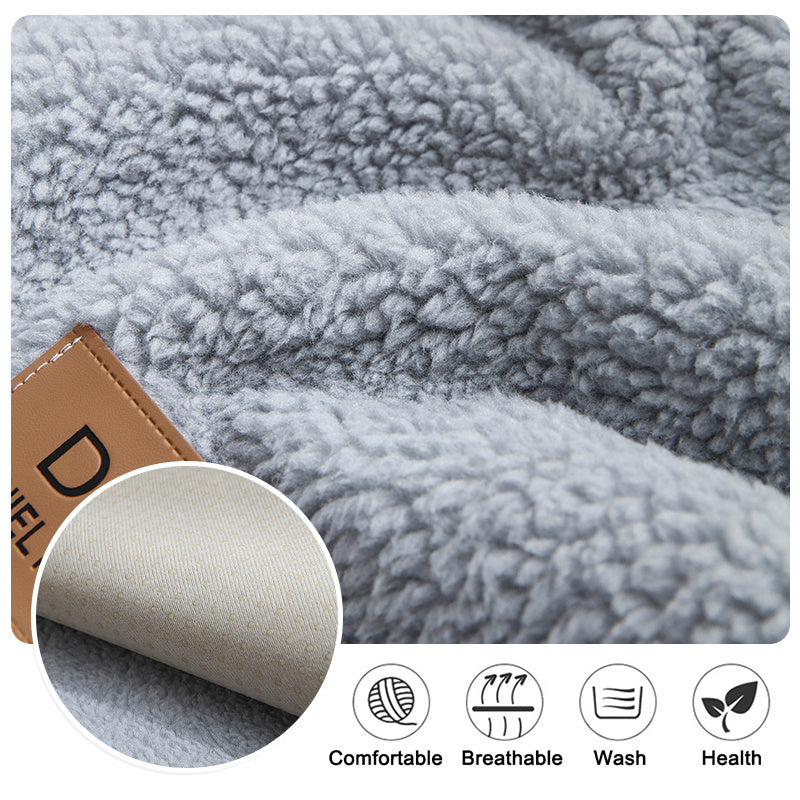 Modern Solid Color Winter Lamb Wool Sofa Towel Thicken Plush Soft And Smooth Sofa Covers For Living Room Anti-slip Couch Cover Bigbuy