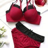 Sexy Lingerie Set, Detachable Shoulder Support And Anti-sagging Bra For Young Women. Bigbuy