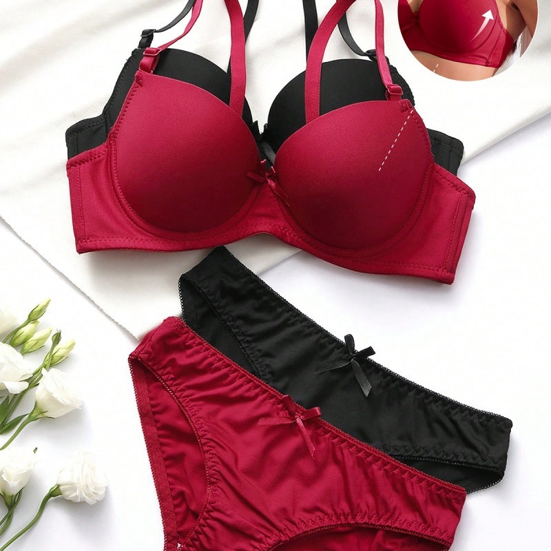 Sexy Lingerie Set, Detachable Shoulder Support And Anti-sagging Bra For Young Women. Bigbuy