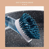 New Multifunctional Dish Brush Household Kitchen Oily Sponge Long Handle Cleaning Brush Bigbuy