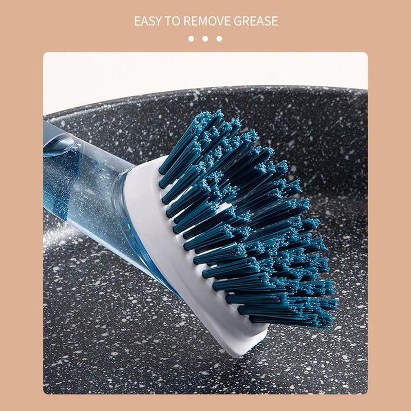 New Multifunctional Dish Brush Household Kitchen Oily Sponge Long Handle Cleaning Brush Bigbuy