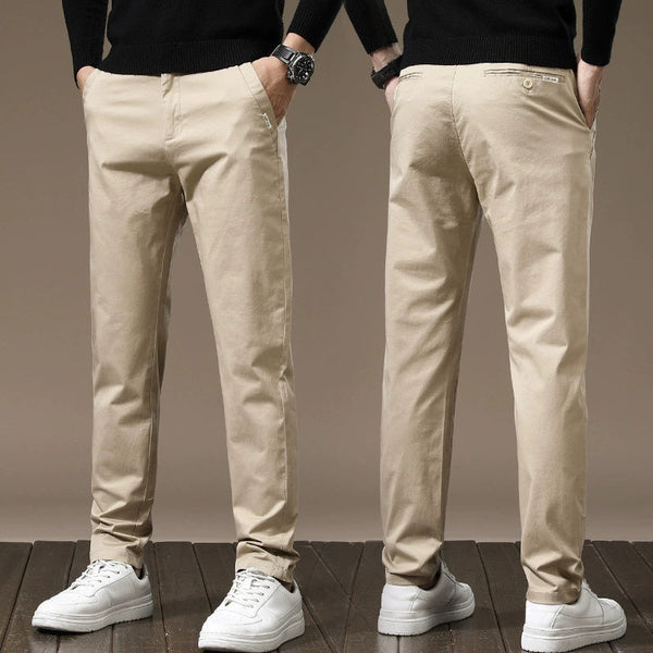Combed Cotton Light Business Casual Pants Men Bigbuy