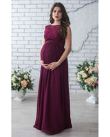 Lace Sleeveless Maternity Dress Bigbuy