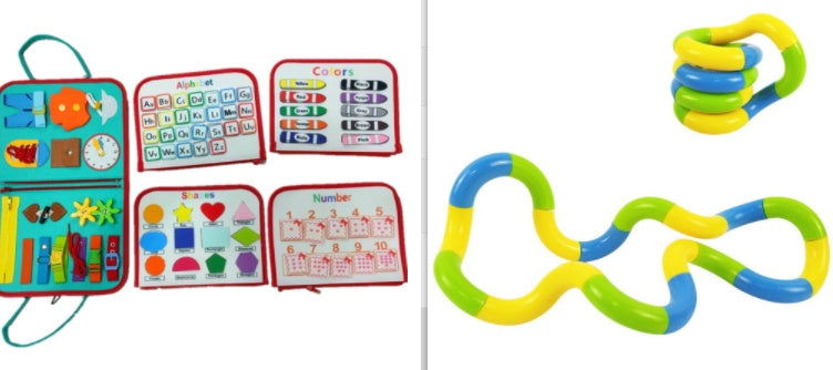 New Busy Book Children's Busy Board Dressing And Buttoning Learning Baby Early Education Preschool Sensory Learning Toy Bigbuy