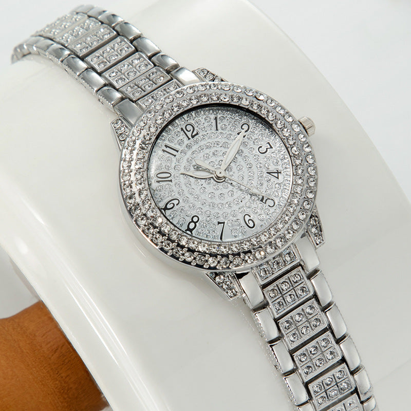 Women's Starry Rhinestone Watch Digital Roman Diamond Bigbuy
