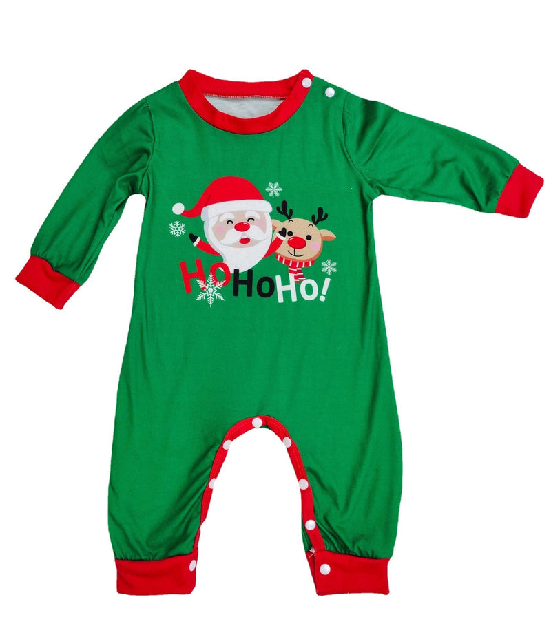 Christmas Pajamas For Family Matching Family Christmas PJs Sets Santa Claus Printed Top Sleepwear Bigbuy