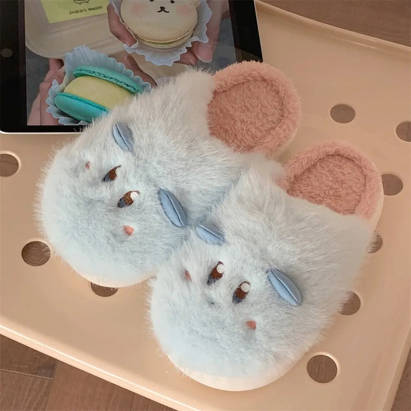 Cute Cartoon Cotton Slippers Female Student Winter Bigbuy