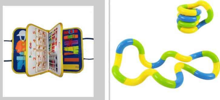 New Busy Book Children's Busy Board Dressing And Buttoning Learning Baby Early Education Preschool Sensory Learning Toy Bigbuy