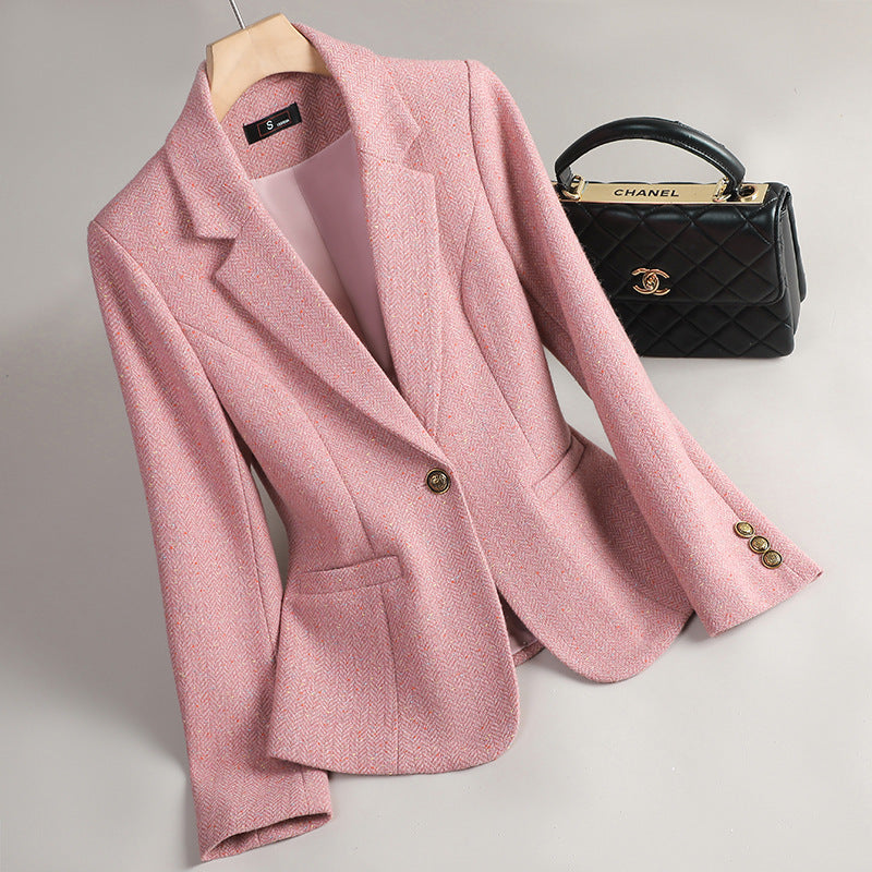 Women's Wool Suit Jacket Bigbuy