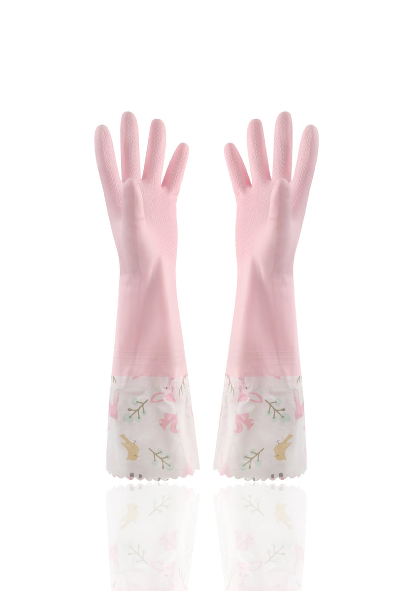 Cleaning Rubber Single Layer Thin Extended Waterproof Gloves Bigbuy